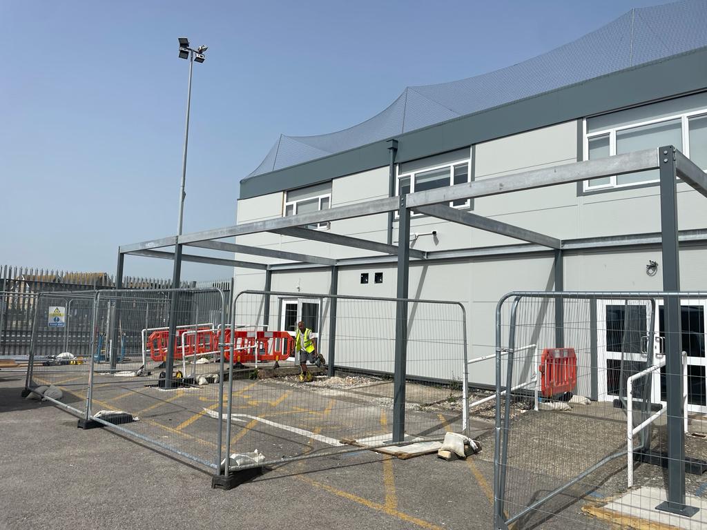 Steel Canopy for Newhaven Ferry Terminal